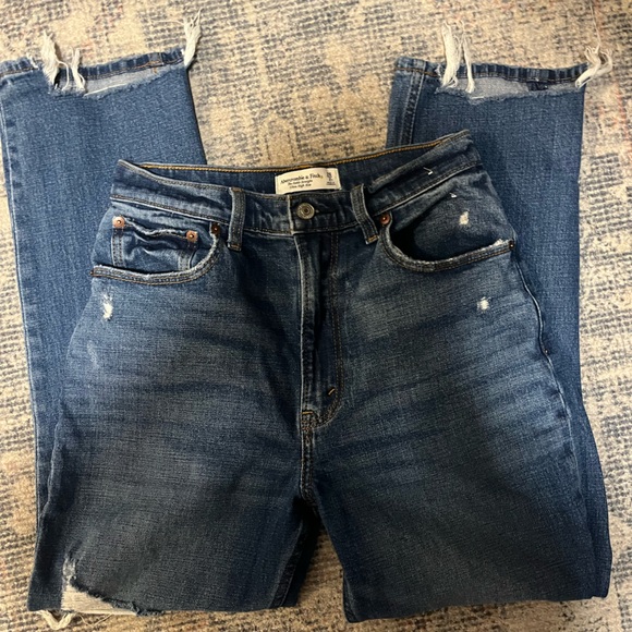 Abercrombie and fitch Ankle straight high rise jeans - Picture 1 of 3